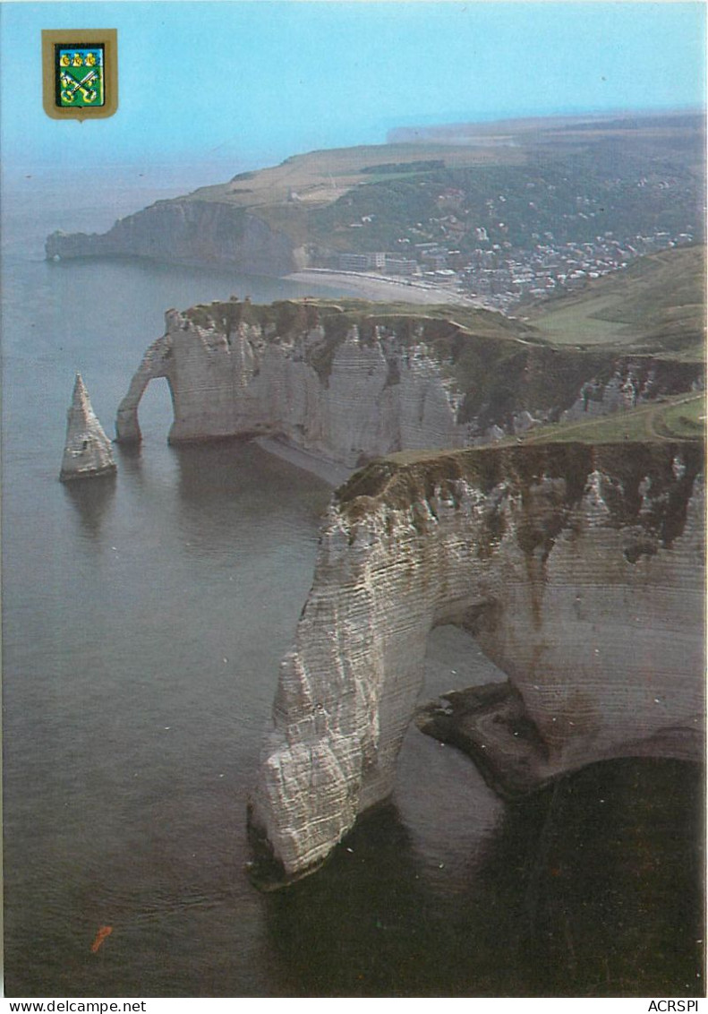 ETRETAT Vue Generale Sur Les Falaises Avec La Porte D Aval 28(scan Recto-verso) MC2474 - Etretat