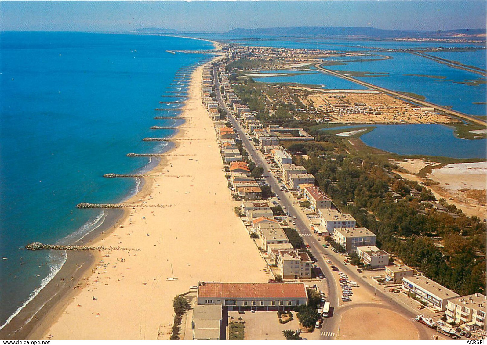 PALAVAS LES FLOTS Vue Aerienne De L Avenue St Maurice Et La Plage 29(scan Recto-verso) MC2470 - Palavas Les Flots