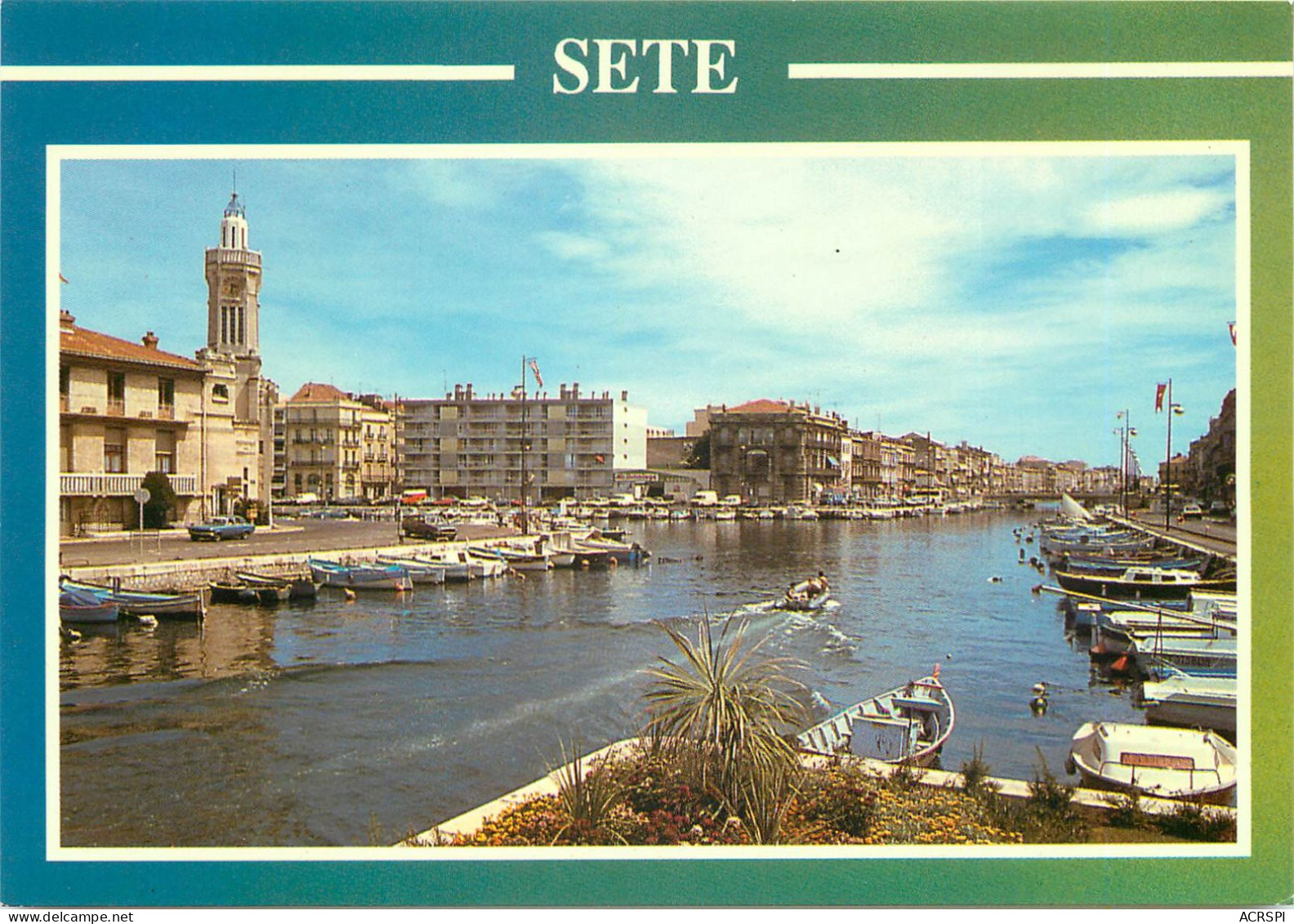 SETE La Venise Languedocienne Le Grand Canal Qui Relie L Etang De Thau A La Mer 18(scan Recto-verso) MC2470 - Sete (Cette)