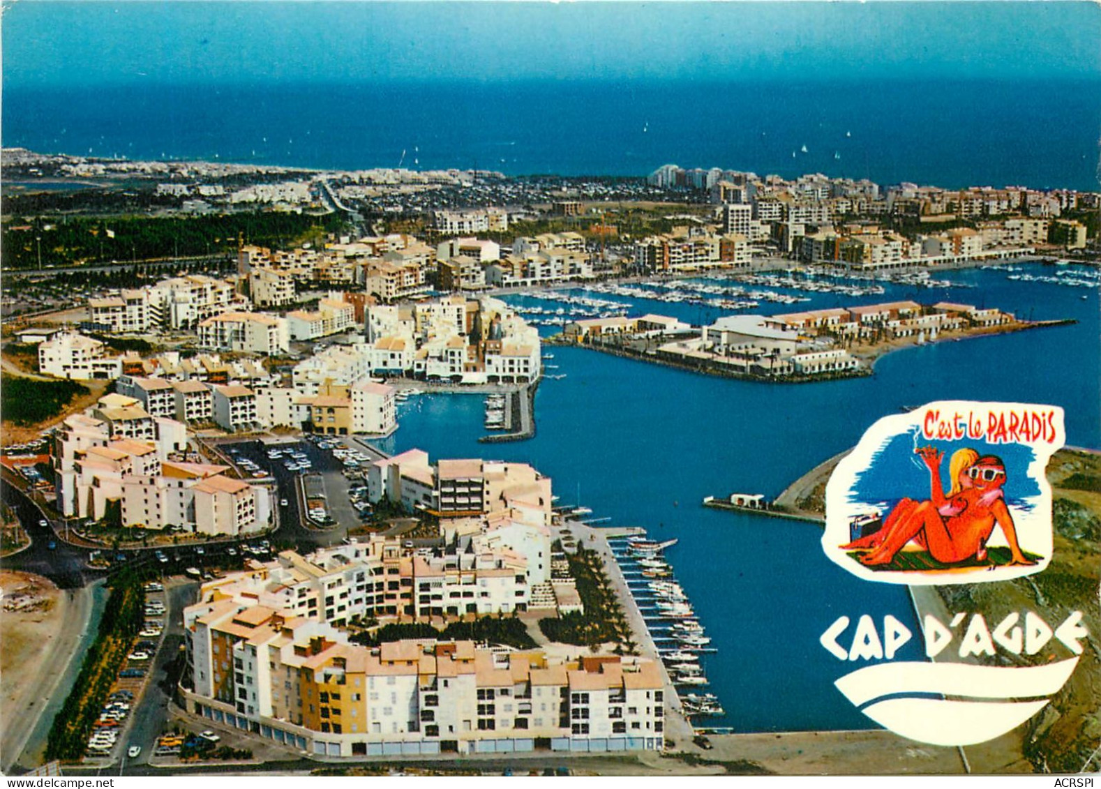 LE CAP D AGDE Vue Generale Aerienne 27(scan Recto-verso) MC2468 - Agde