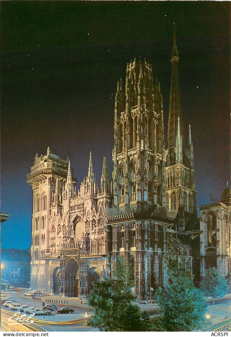 ROUEN La Cathedrale Illuminee 17(scan Recto-verso) MC2465 - Rouen