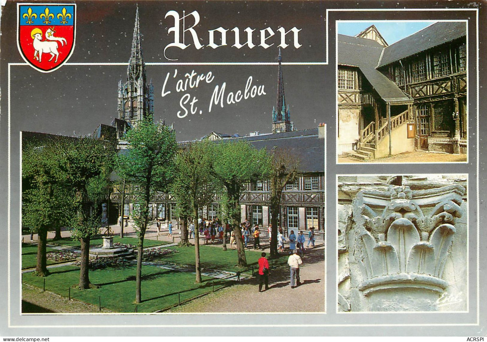 ROUEN L Aitre Saint Maclou Rare Exemple De Ces Cours Cimetieres 18(scan Recto-verso) MC2465 - Rouen