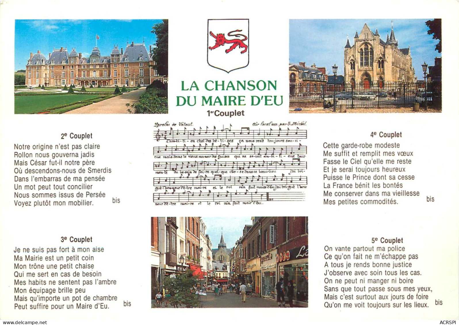 La Chanson Du Maire D EU 14(scan Recto-verso) MC2465 - Eu
