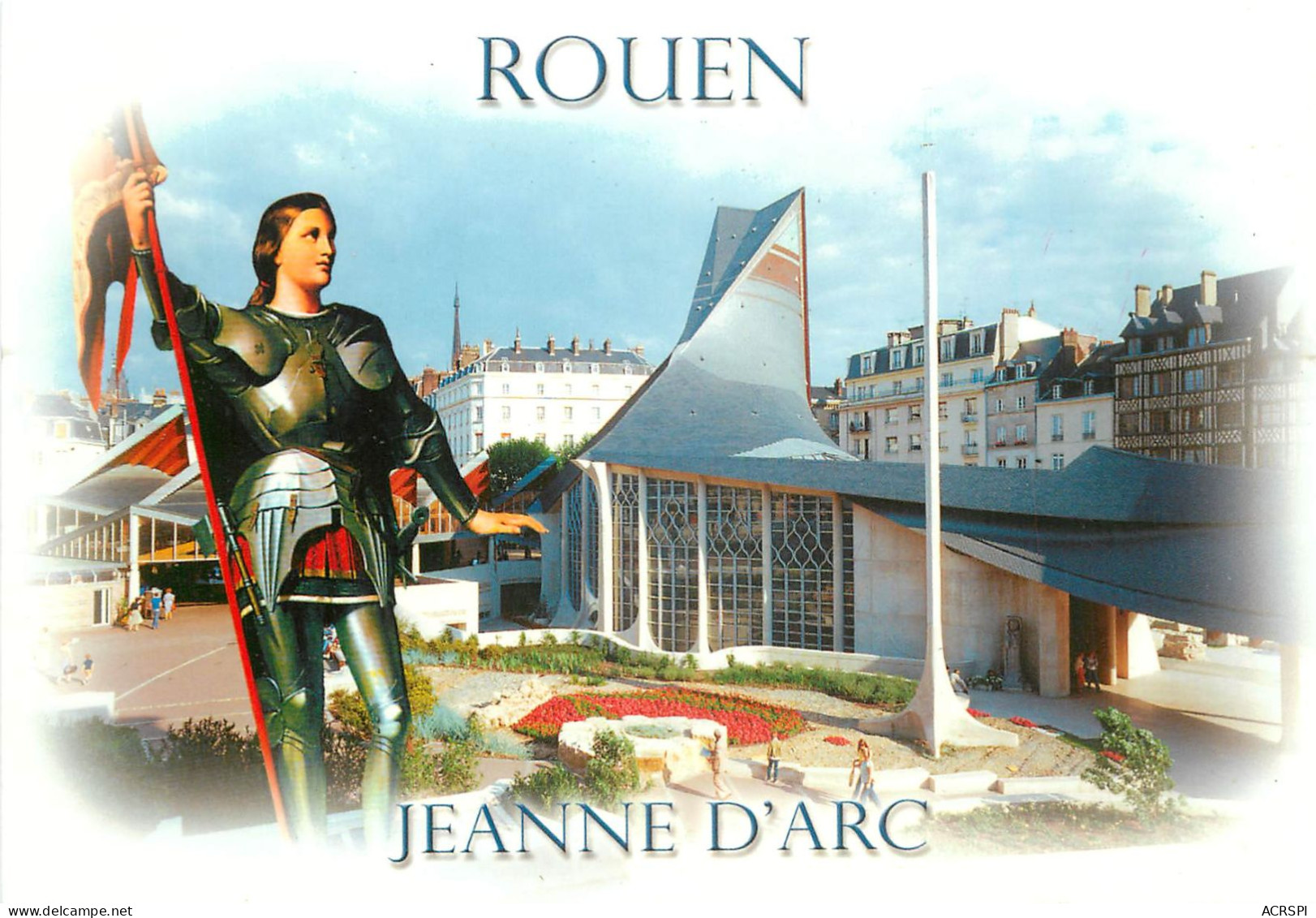 ROUEN  L Eglise Sainte Jeanne D Arc Place Du Vieux Marche 24(scan Recto-verso) MC2465 - Rouen