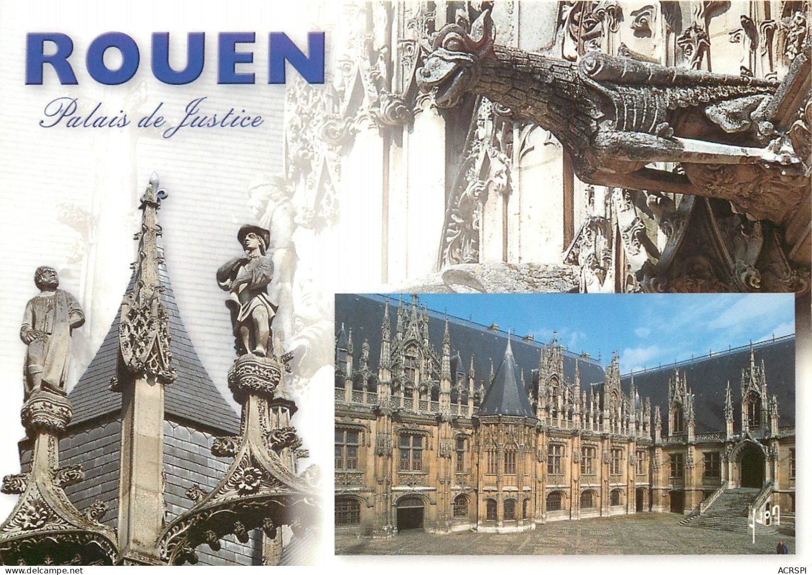 ROUEN Le Palais De Justice 4(scan Recto-verso) MC2465 - Rouen