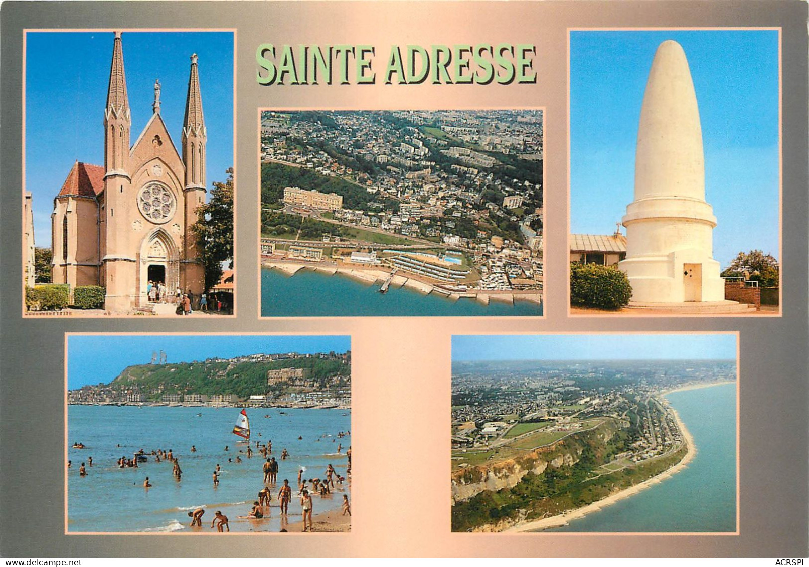 SAINTE ADRESSE Notre Dame Des Flots Vue Generale Le Pain De Sucre La Plage 27(scan Recto-verso) MC2463 - Sainte Adresse