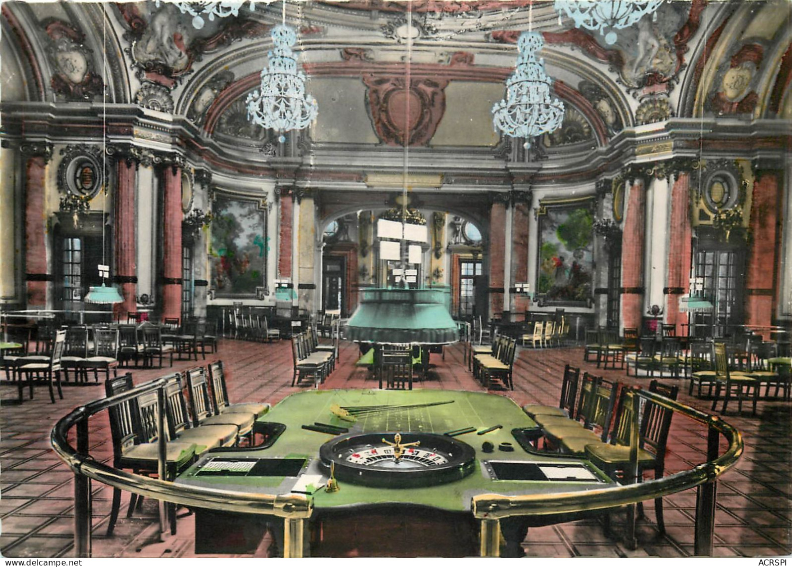 Principaute De MONACO   Monte Carlo Interieur Du Casino Une Des Salles De Jeux La Roulette 30(scan Recto-verso) MC2462 - Andere & Zonder Classificatie