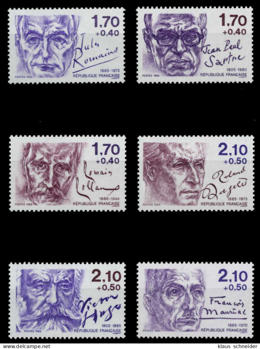FRANKREICH 1985 Nr 2484A-2489A Postfrisch S0259DA - Unused Stamps