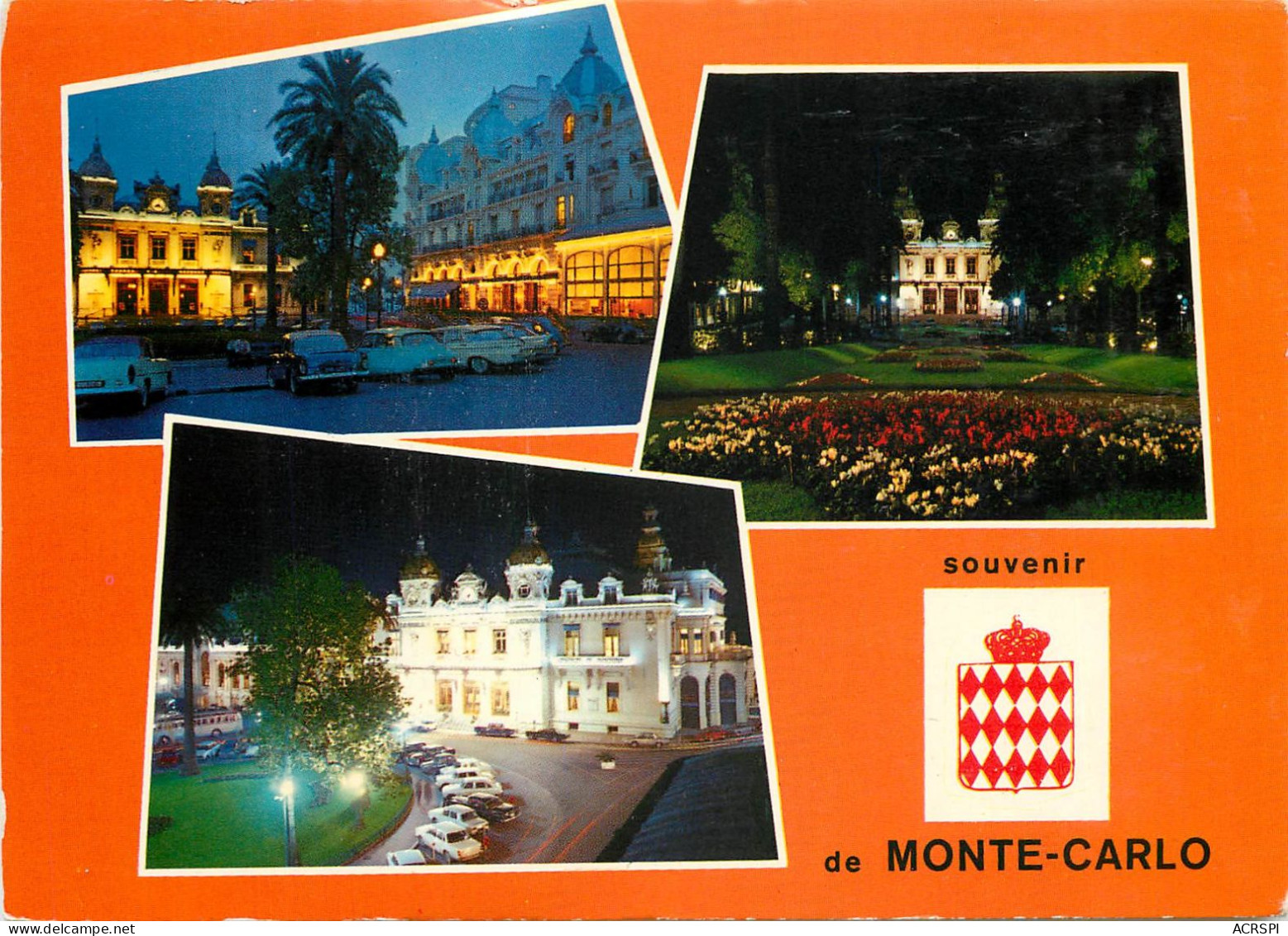 Principaute De MONACO  Souvenir De Monte Carlo Le Casino Et L Hotel De Paris 18(scan Recto-verso) MC2462 - Andere & Zonder Classificatie