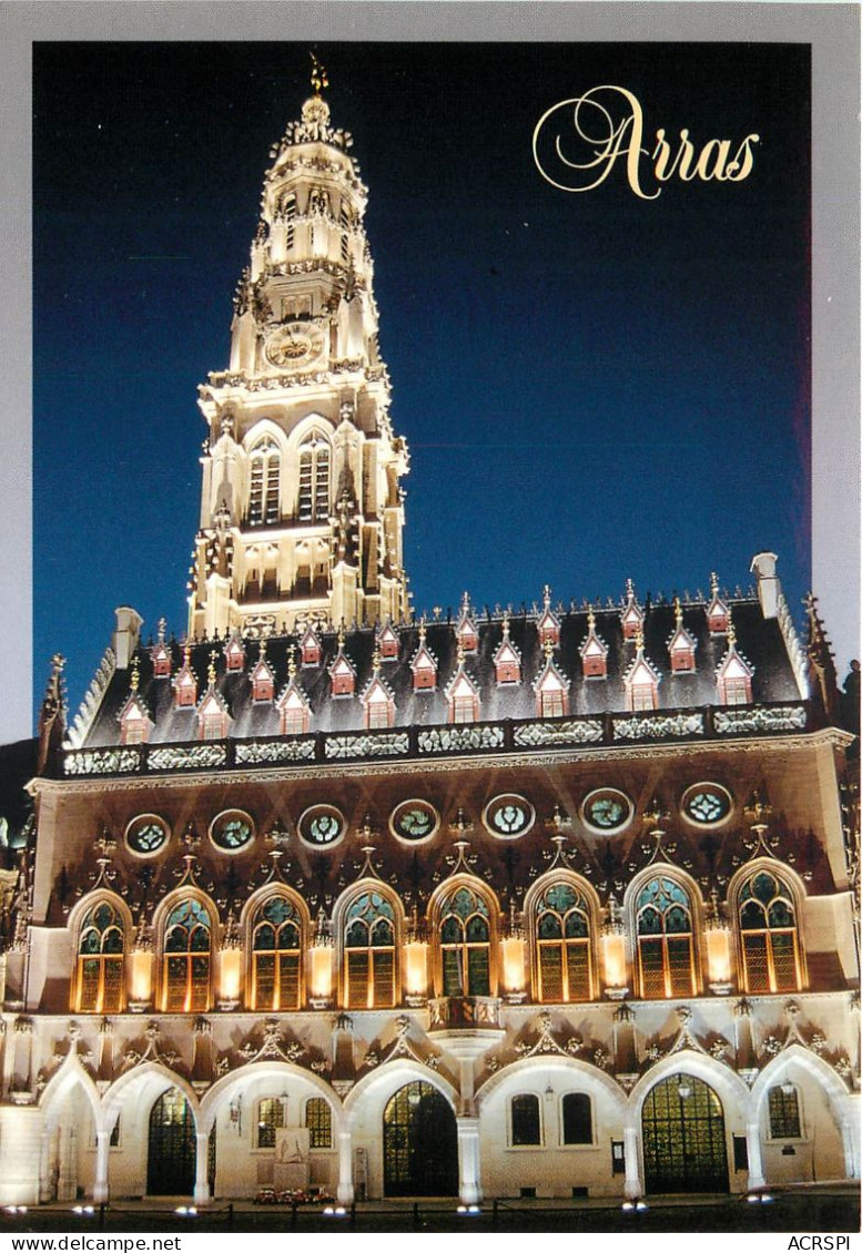 EMERVEILLEMENT AU COEUR D ARRAS La Facade Illuminee De L Hotel De Ville 25(scan Recto-verso) MC2459 - Arras