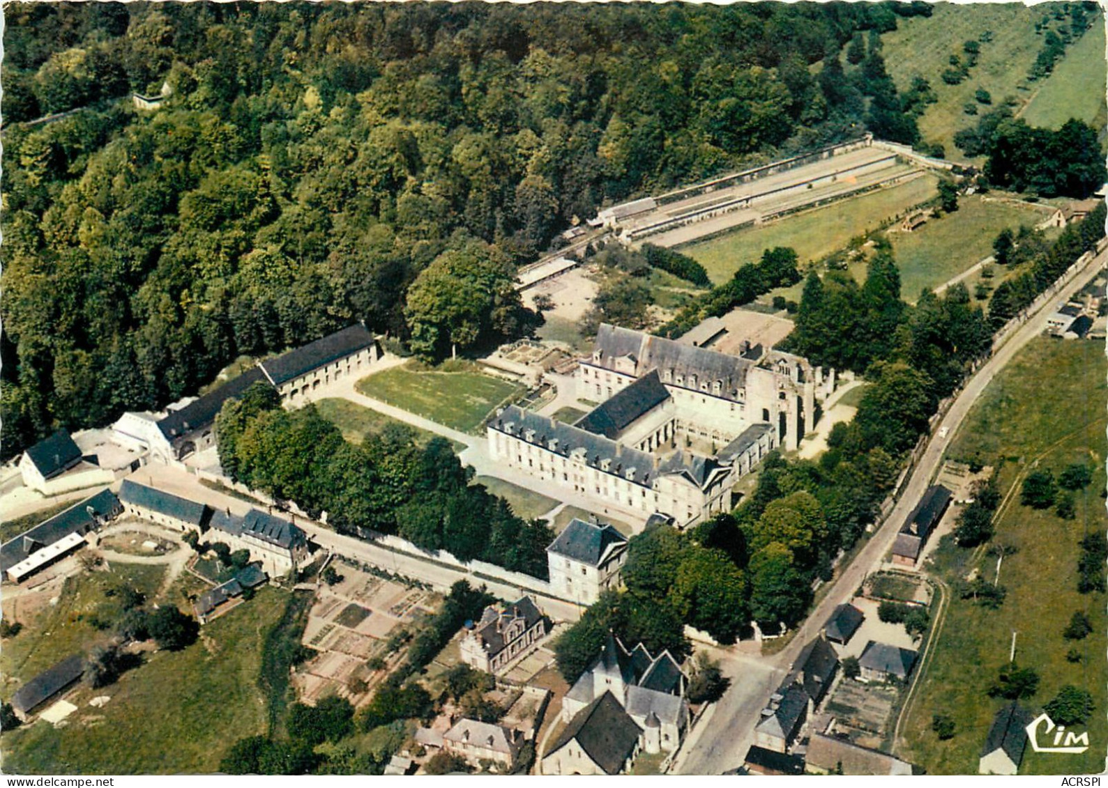 SAINT WANDRILLE Abbaye De Fontenelle Vue Generale Aerienne Et Vallee De La Fontenelle 30(scan Recto-verso) MC2495 - Saint-Wandrille-Rançon