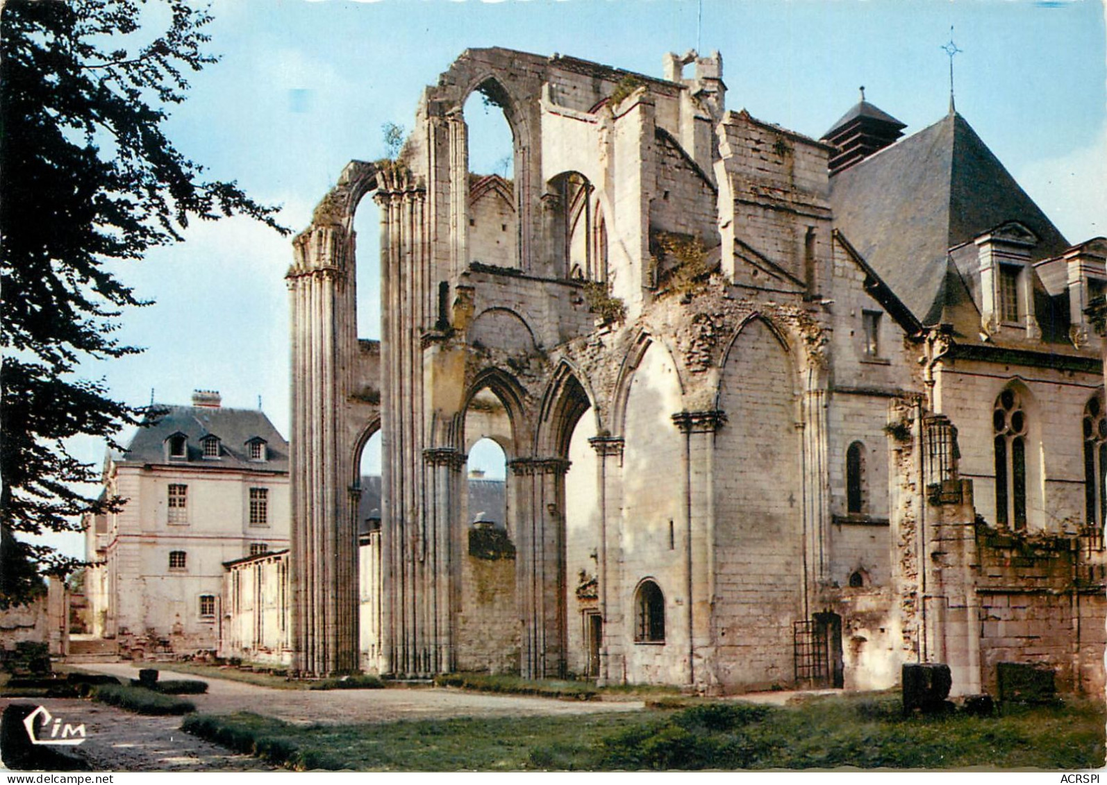 SAINT WANDRILLE Abbaye De Fontenelle Ruines De L Eglise Vue Prise De L Est 29(scan Recto-verso) MC2495 - Saint-Wandrille-Rançon