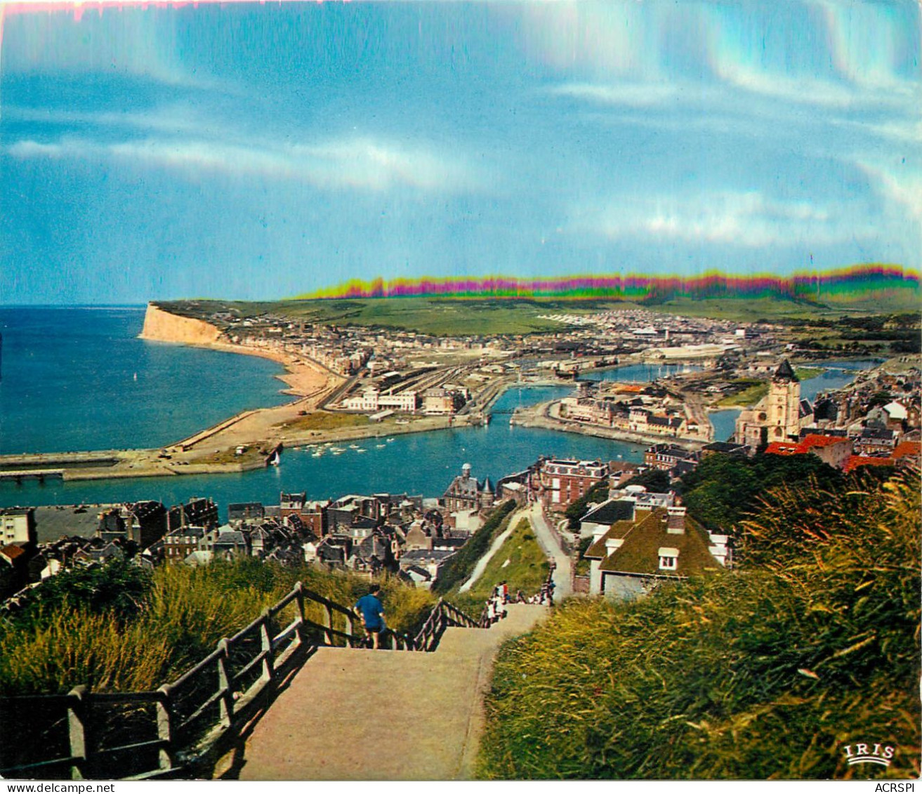 LE TREPOIRT En Descendant De La Falaise Vue Generale Sur MERS LES BAINS 25(scan Recto-verso) MC2495 - Le Treport