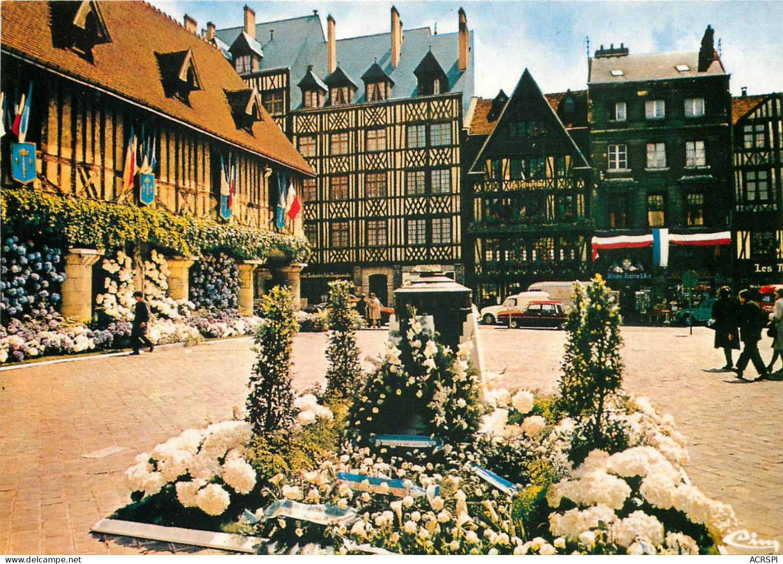 ROUEN Place Du Vieux Marche Hotel De La Couronne 14(scan Recto-verso) MC2494 - Rouen