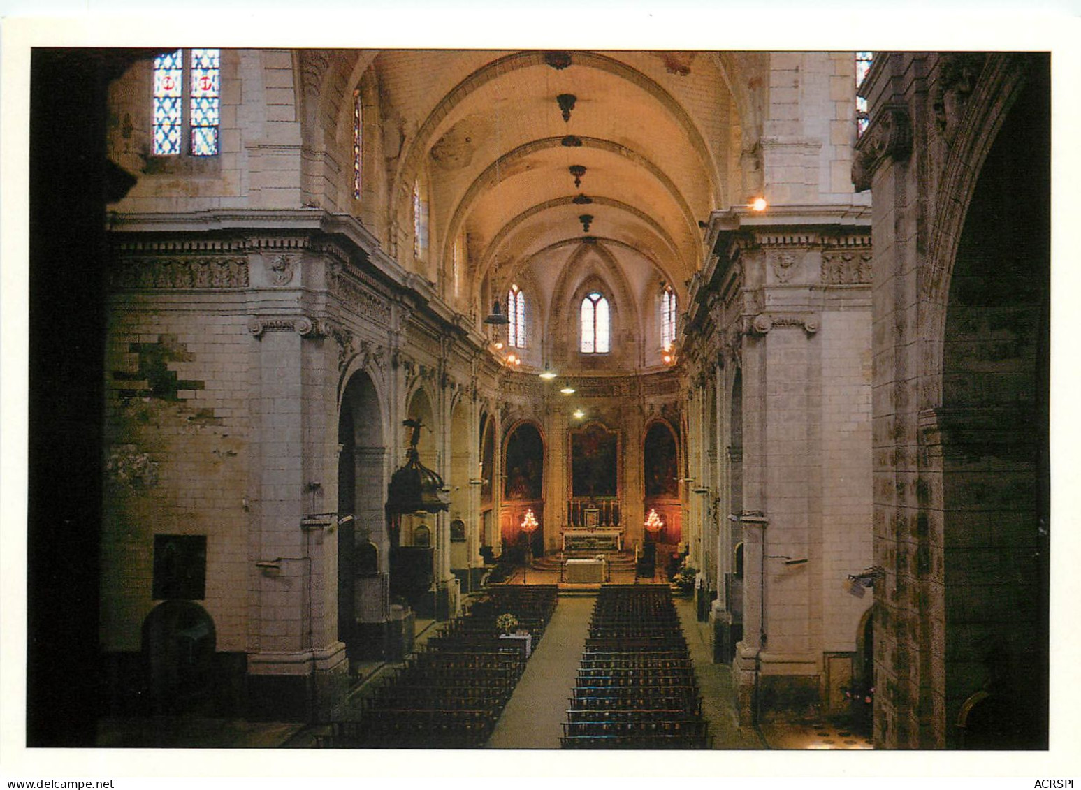 Interieur De L Eglise St Sauveur ANIANE 14(scan Recto-verso) MC2492 - Aniane