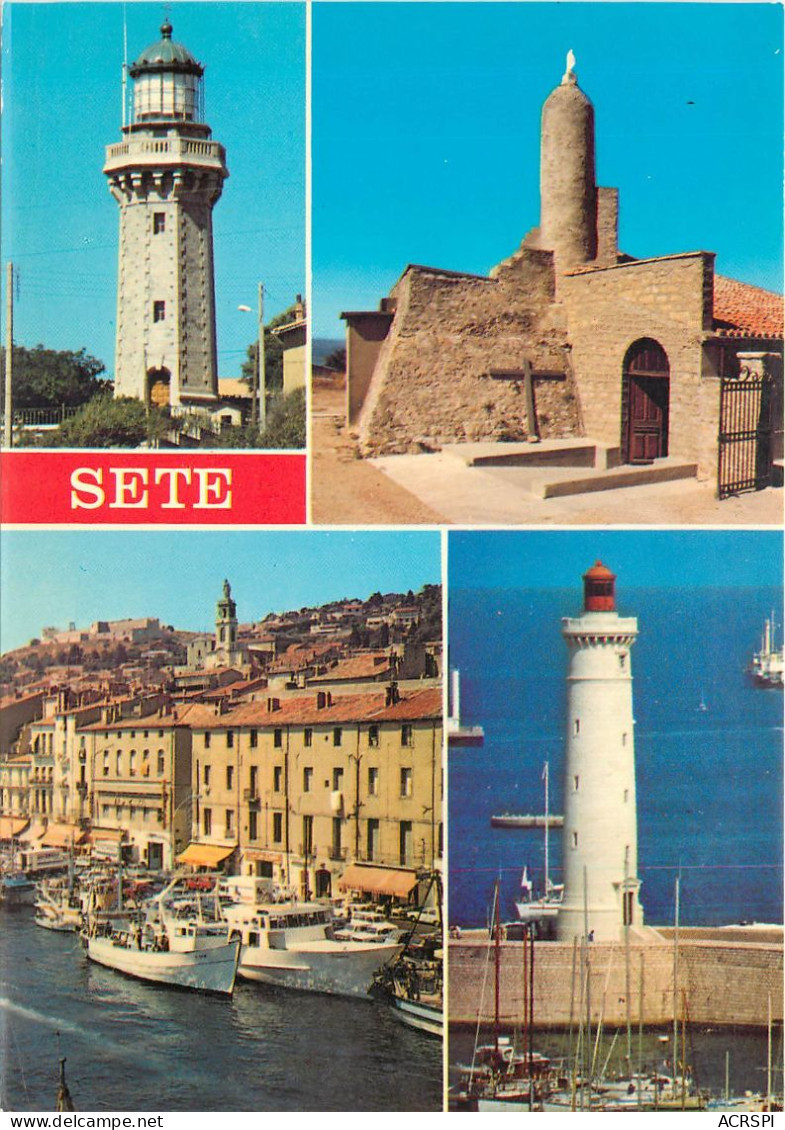 SETE Le Phare Et La Chapelle Du Mont Saint Clair 4(scan Recto-verso) MC2492 - Sete (Cette)