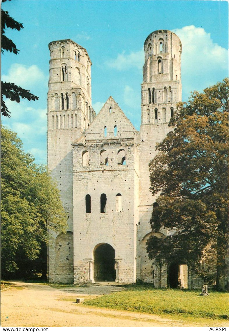 ABBAYE DE JUMIEGES Facade De L Eglise Abbatiale 14(scan Recto-verso) MC2491 - Jumieges