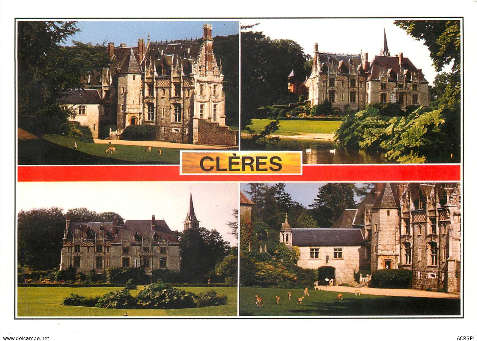 CLERES Le Chateau Et Son Parc 13(scan Recto-verso) MC2491 - Clères