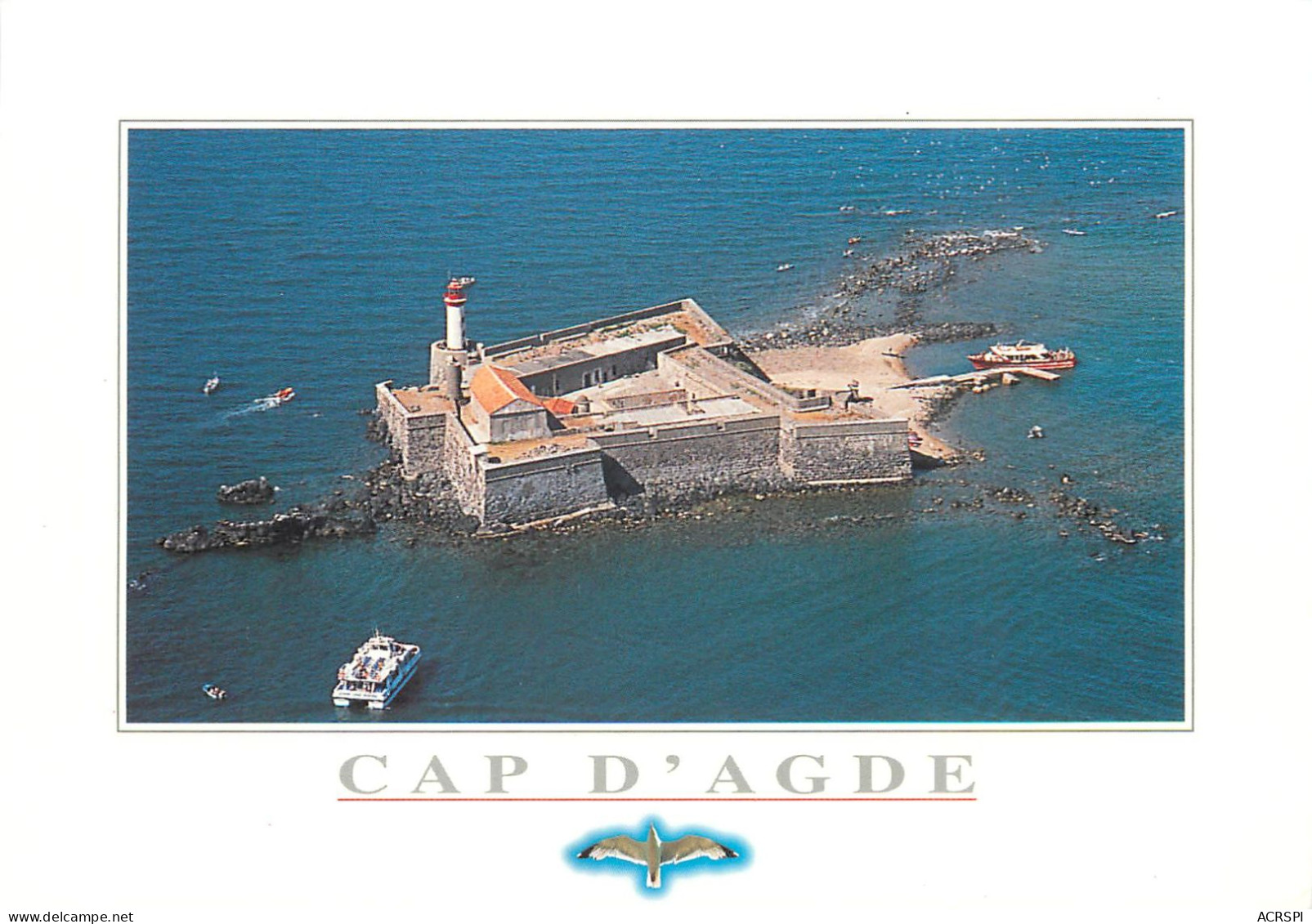 CAP D AGDE Le Fort Brescou 265(scan Recto-verso) MC2490 - Agde