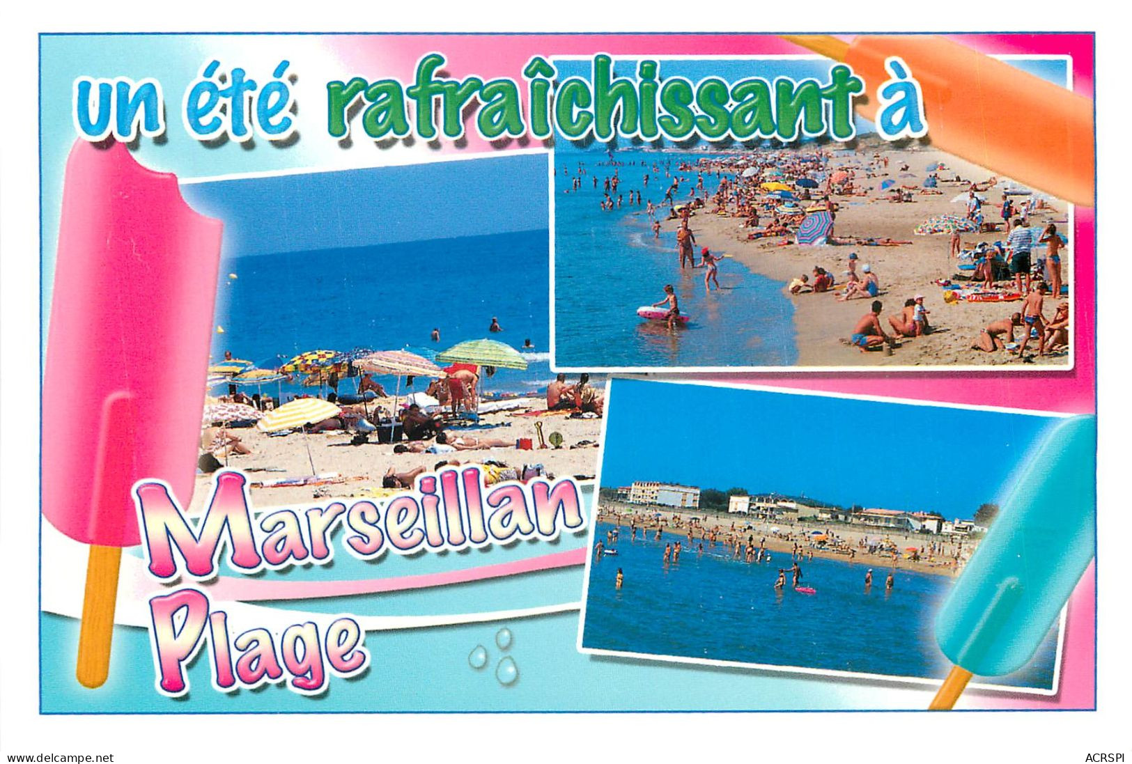 MARSEILLAN PLAGE 19(scan Recto-verso) MC2489 - Marseillan