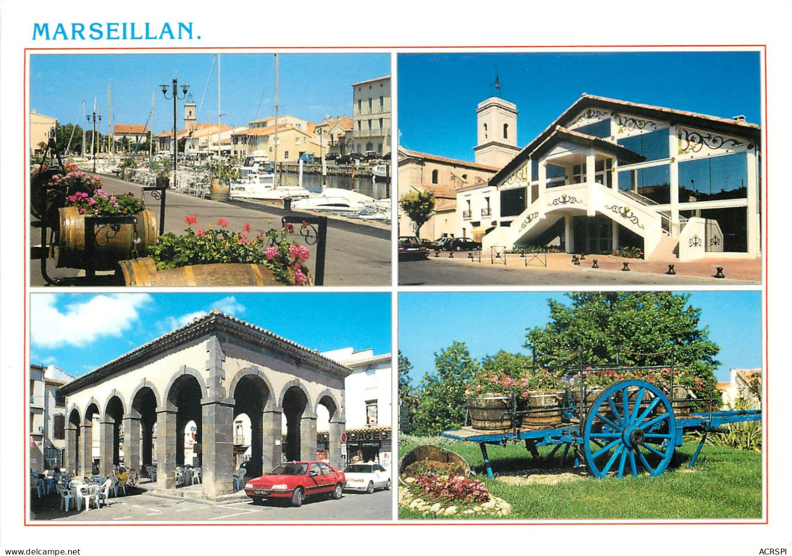 MARSEILLAN Le Port La Halle Aux Oiseaux 10(scan Recto-verso) MC2488 - Marseillan