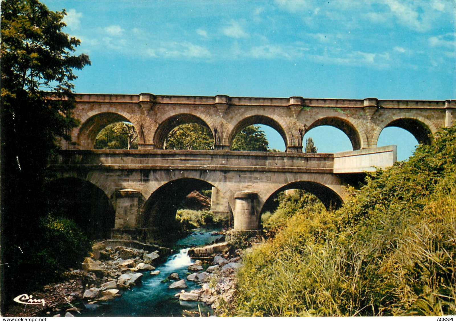 LAMALOU LES BAINS Le Pont Carrel 24(scan Recto-verso) MC2487 - Lamalou Les Bains