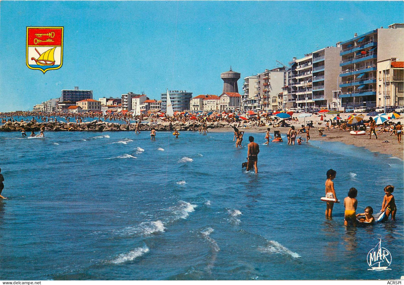 PALAVAS LES FLOTS La Plage 8(scan Recto-verso) MC2486 - Palavas Les Flots