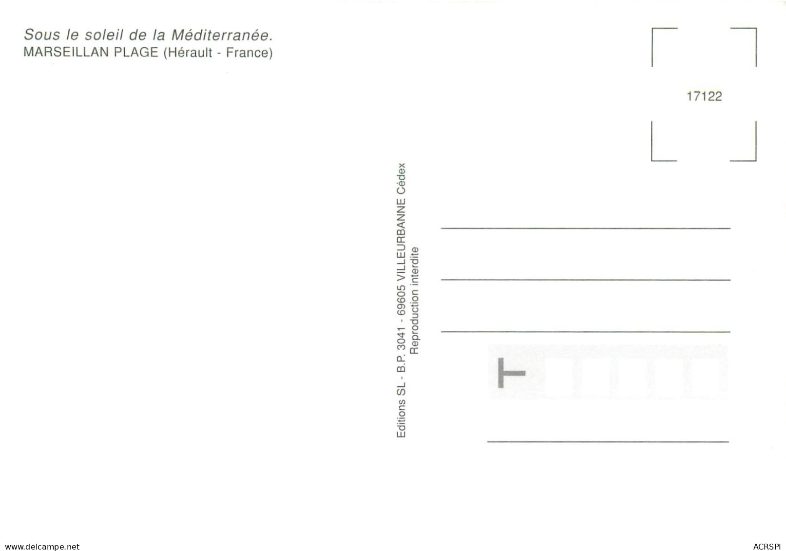 MARSEILLAN PLAGE 11(scan Recto-verso) MC2481 - Marseillan