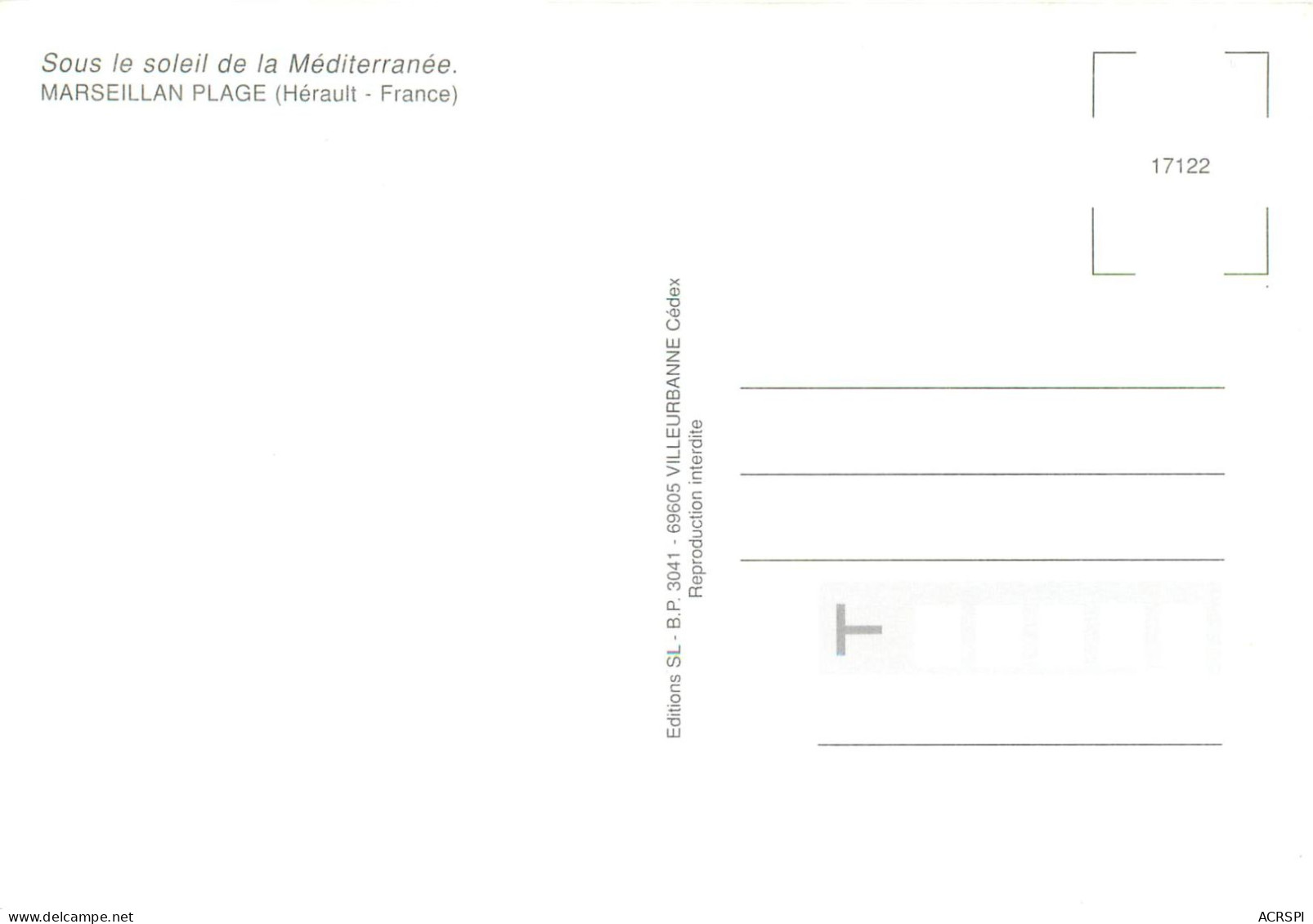 MARSEILLAN PLAGE 10(scan Recto-verso) MC2481 - Marseillan