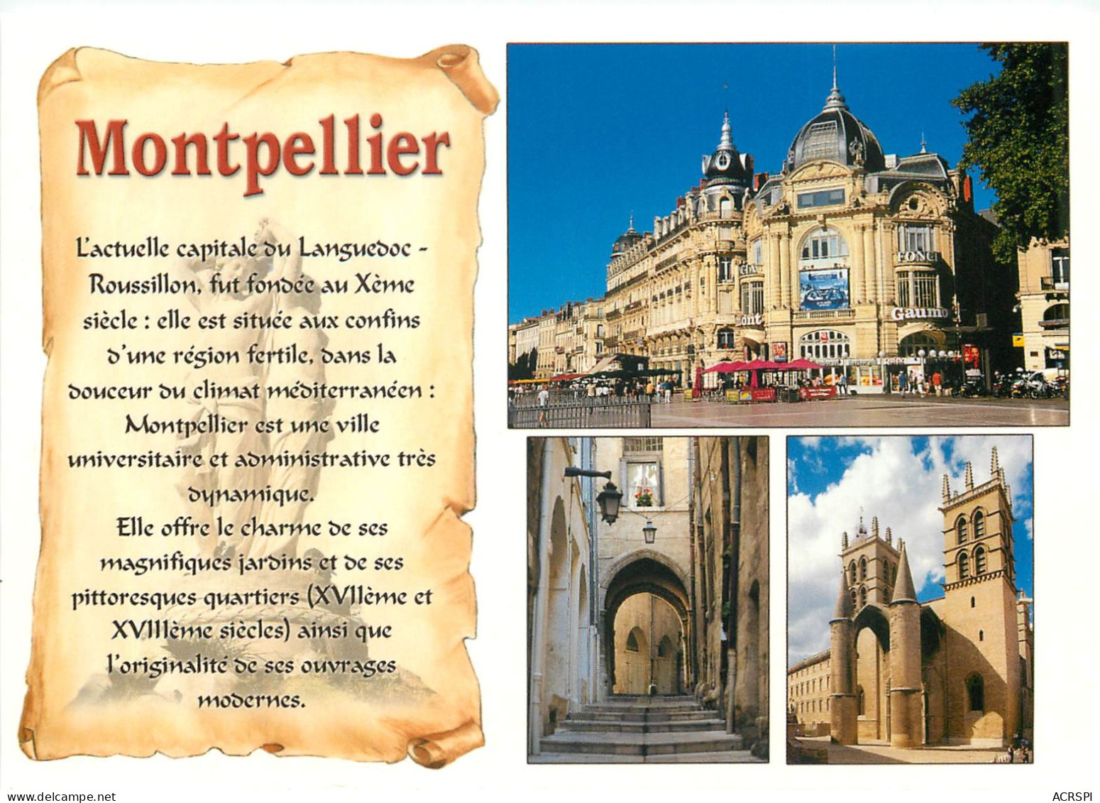 MONTPELLIER Place De La Comedie Rue Du Bras De Fer 3(scan Recto-verso) MC2481 - Montpellier