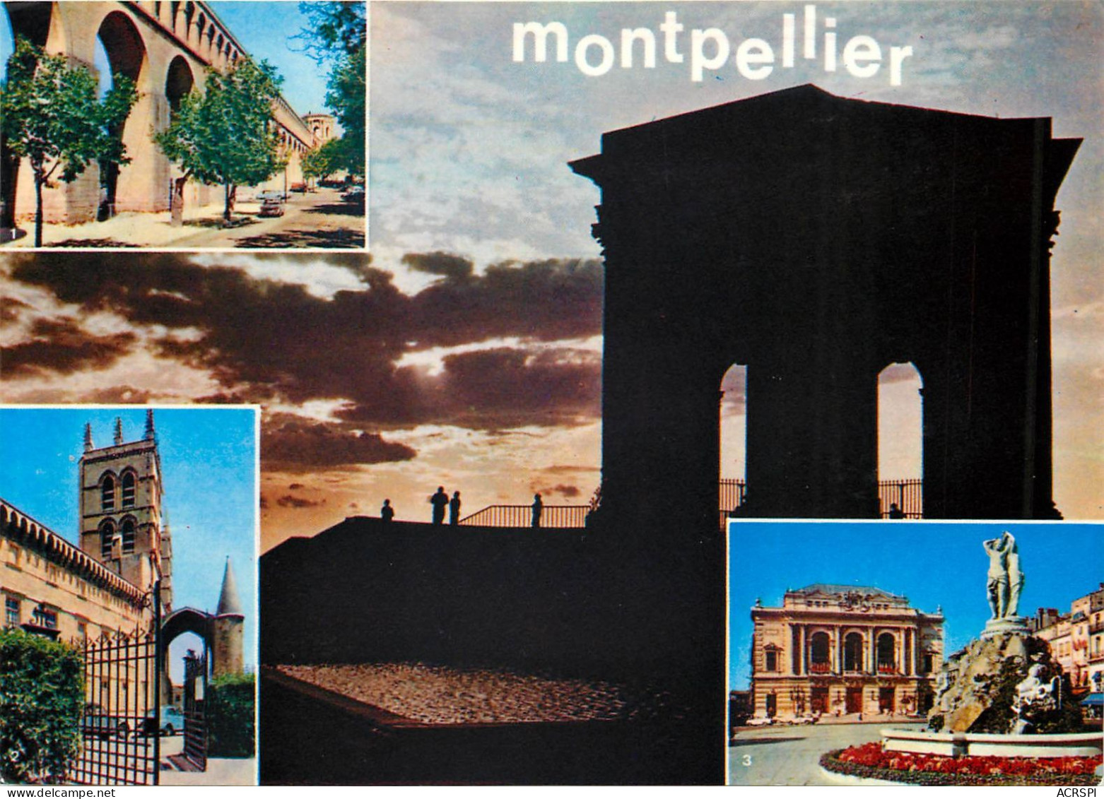 MONTPELLIER Les Arceaux Et Le Peyrou 18(scan Recto-verso) MC2480 - Montpellier