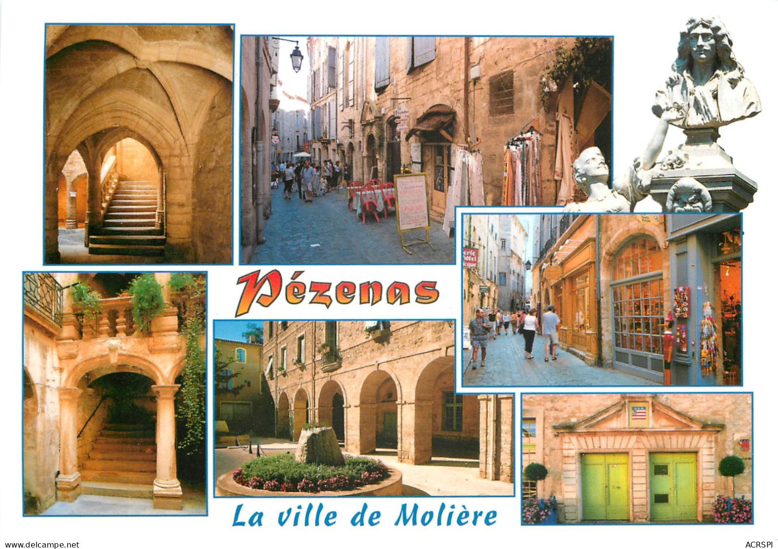 PEZENAS En Flanant Dans La Ville De Moliere 9(scan Recto-verso) MC2479 - Pezenas