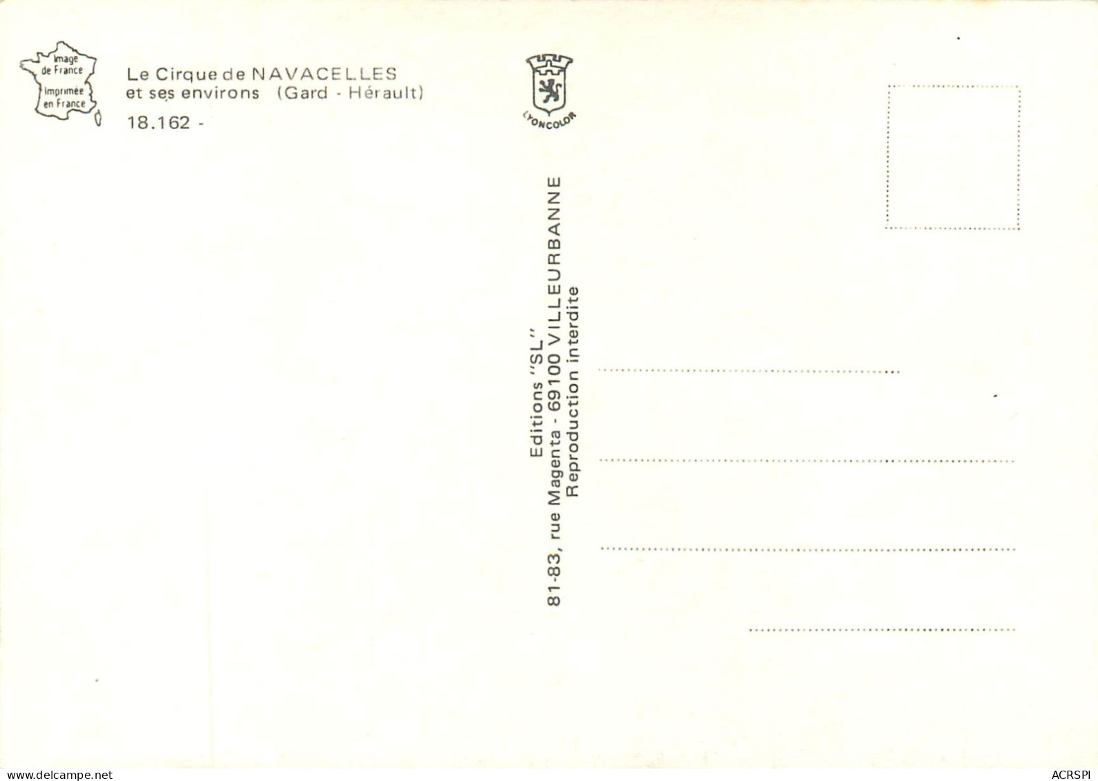 LE CIRQUE DE NAVACELLES ET SES ENVIRONS  25(scan Recto-verso) MC2477 - Other & Unclassified