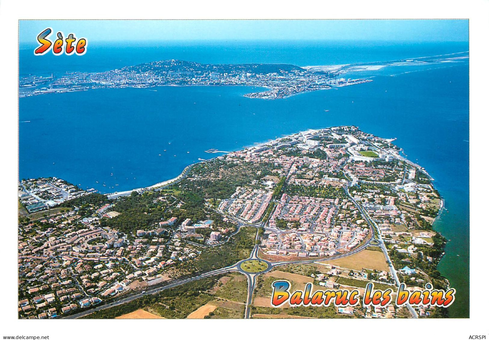 LE BASSIN DE THAU Vue Aerienne De La Presqu Ile De Balaruc Les Bains 7(scan Recto-verso) MC2479 - Autres & Non Classés