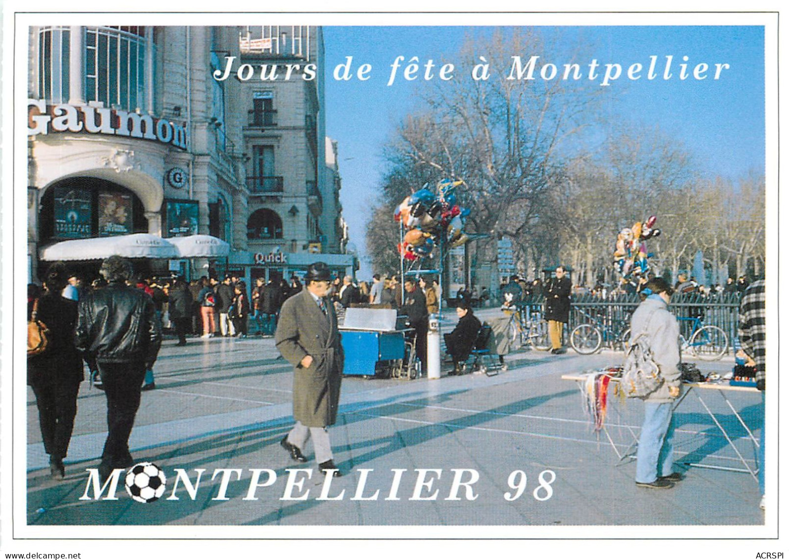 MONTPELLIER 98 Place De La Comedie Jour De Fete 23(scan Recto-verso) MC2499 - Montpellier