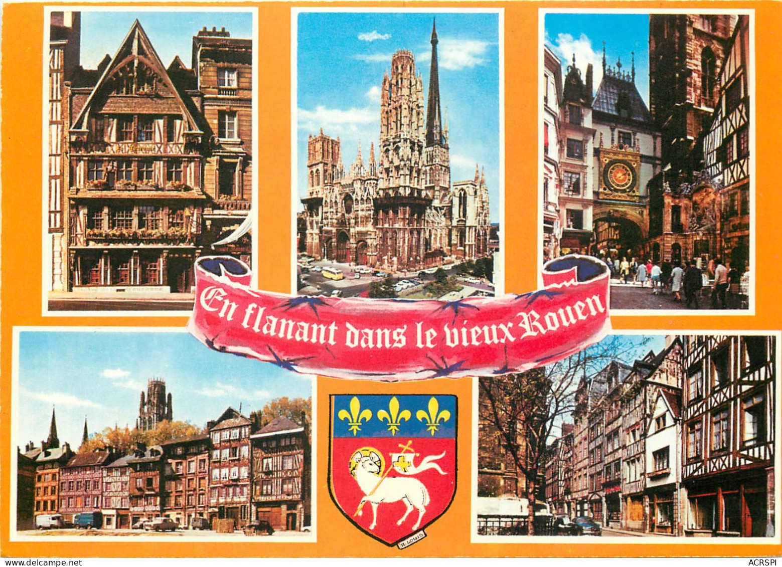 ROUEN En Flanant Dans Le Vieux Rouen Hotel De La Couronne 29(scan Recto-verso) MC2498 - Rouen