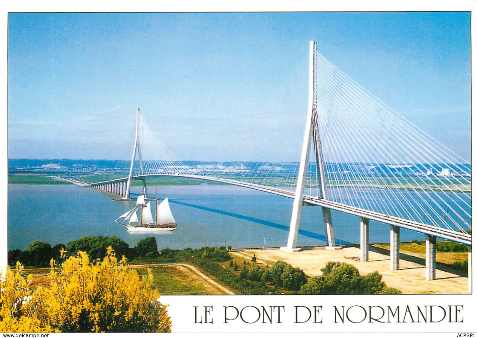 LE PONT DE NORMANDIE Enjambe La Seine 4(scan Recto-verso) MC2498 - Autres & Non Classés