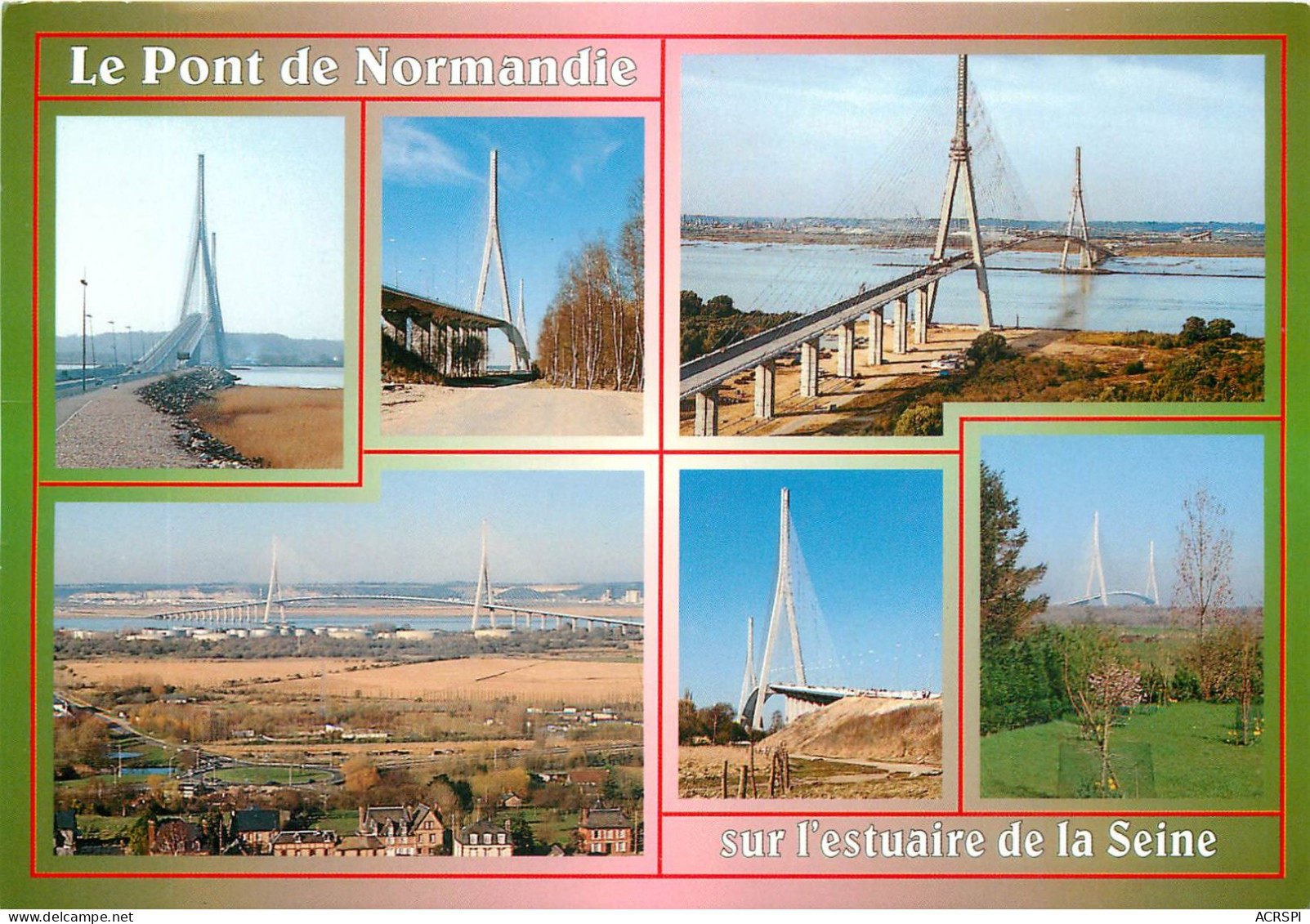 LE PONT DE NORMANDIE Sur L Estuaire De La Seine Entre Honfleur Et Le Havre 28(scan Recto-verso) MC2497 - Autres & Non Classés