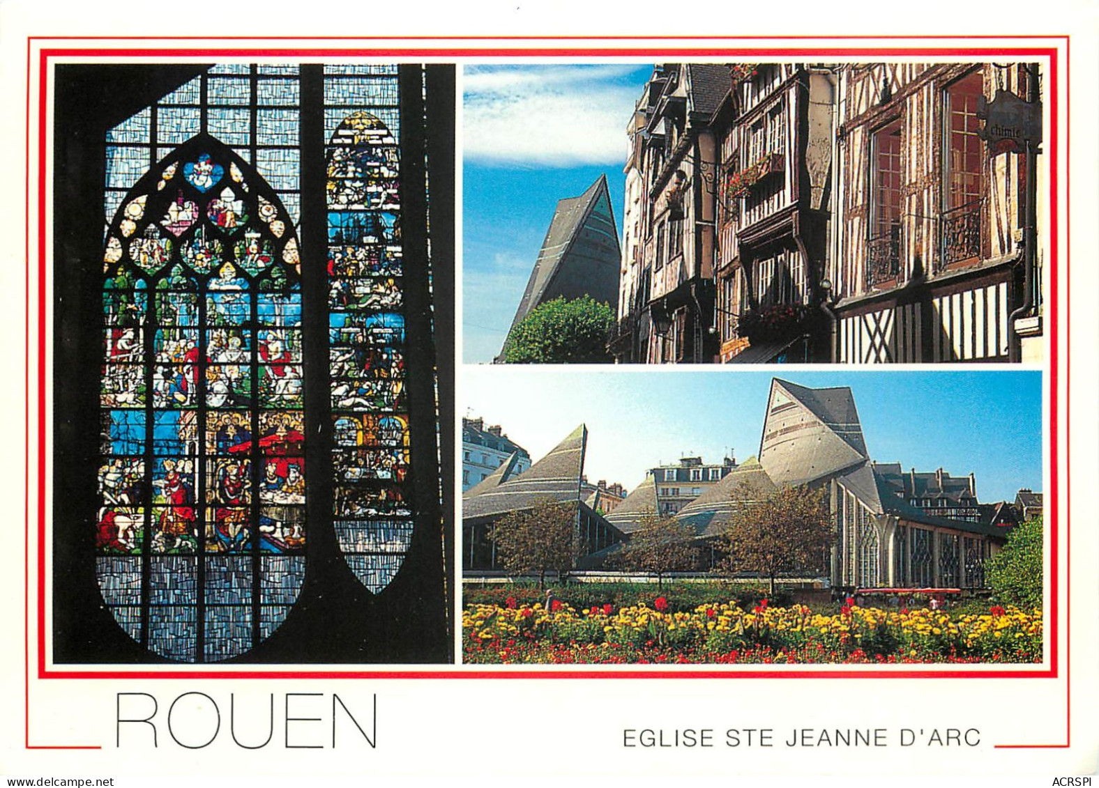 ROUEN L Eglise Sainte Jeanne D Arc 5(scan Recto-verso) MC2498 - Rouen