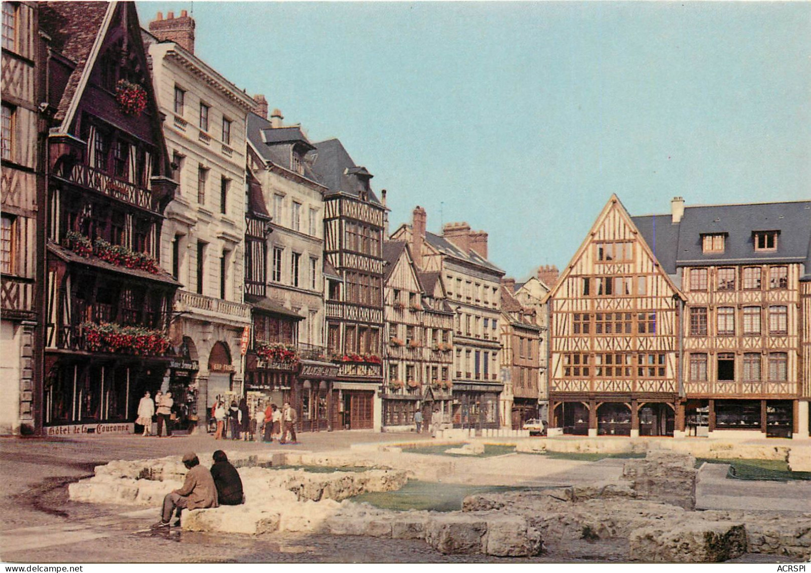 ROUEN La Place Du Vieux Marche 22(scan Recto-verso) MC2496 - Rouen