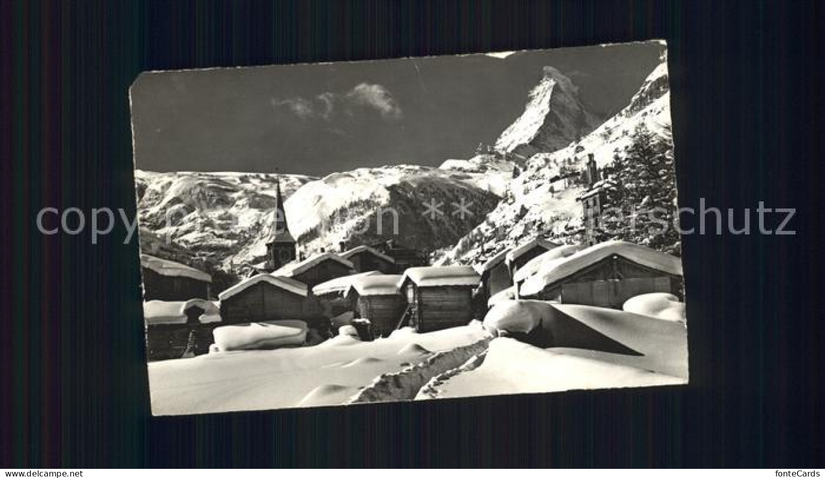 12161504 Zermatt VS Tief Verschneit Mit Matterhorn  - Other & Unclassified