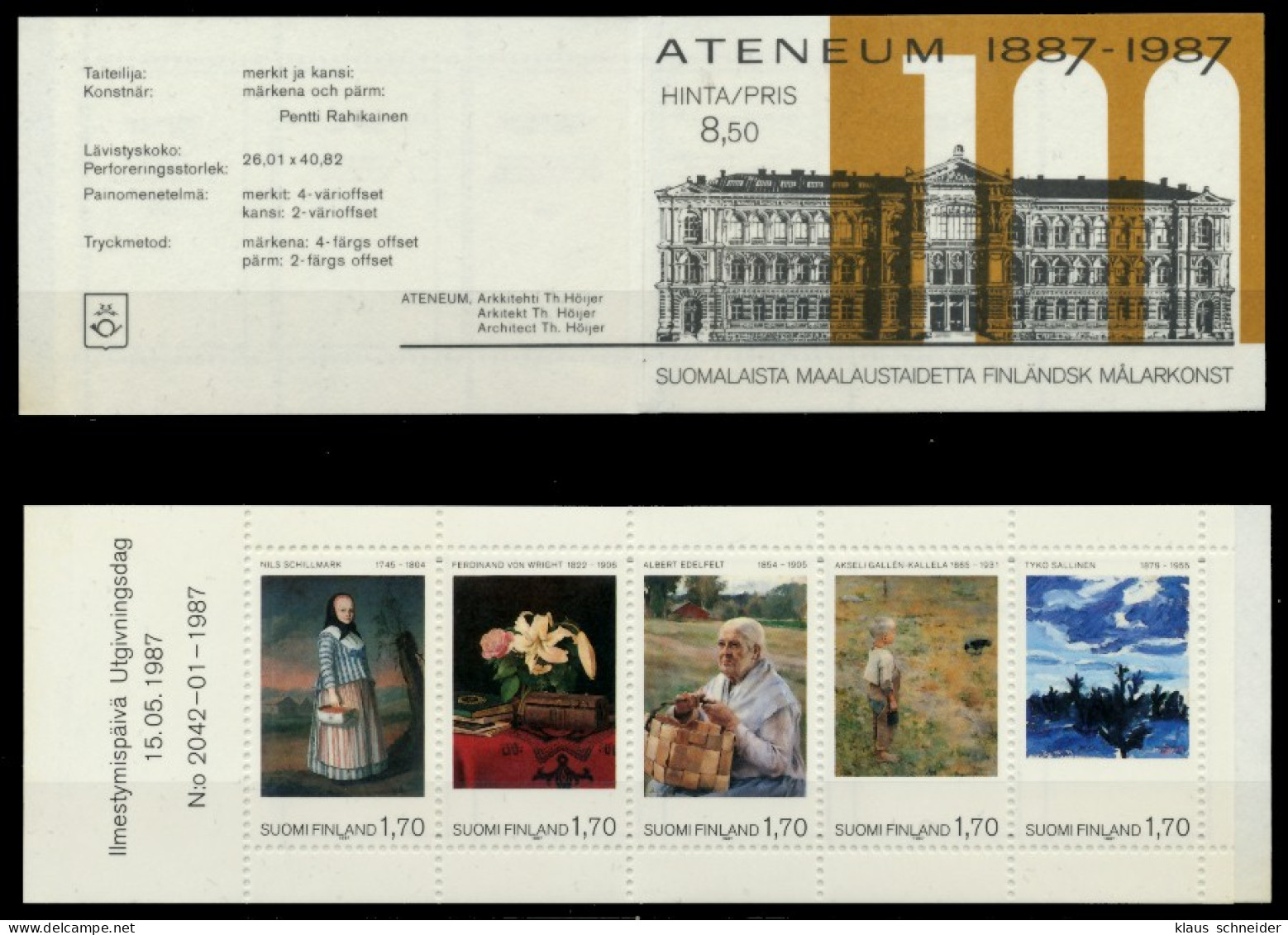 FINNLAND MARKENHEFT Nr MH 18 Postfrisch S0333FE - Postzegelboekjes