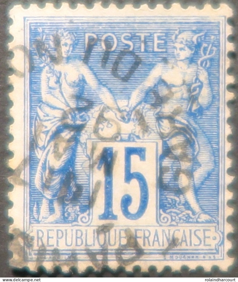 R1311/3040 - FRANCE - SAGE TYPE II N°90 Avec CàD De PARIS GARE DU NORD 17 MAI 1892 - 1876-1898 Sage (Tipo II)