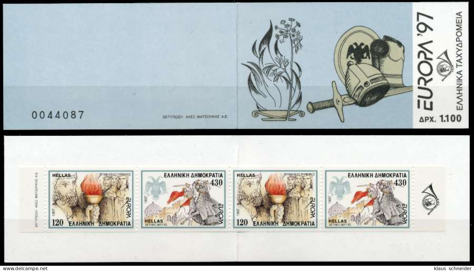 GRIECHENLAND MARKENHEFT Nr MH 20 Postfrisch X91E6DE - Postzegelboekjes