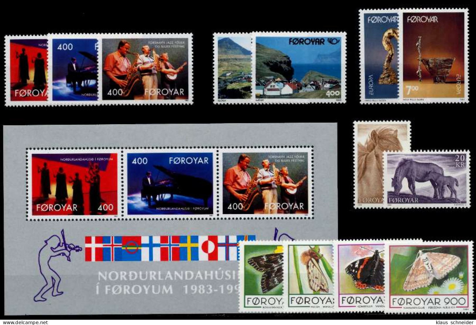 FÄRÖER Nr 243-255 Block 6 Postfrisch JAHRGANG X92A24E - Faroe Islands