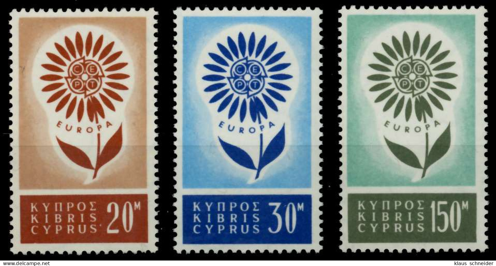 ZYPERN 1964 Nr 240-242 Postfrisch S0424AE - Unused Stamps