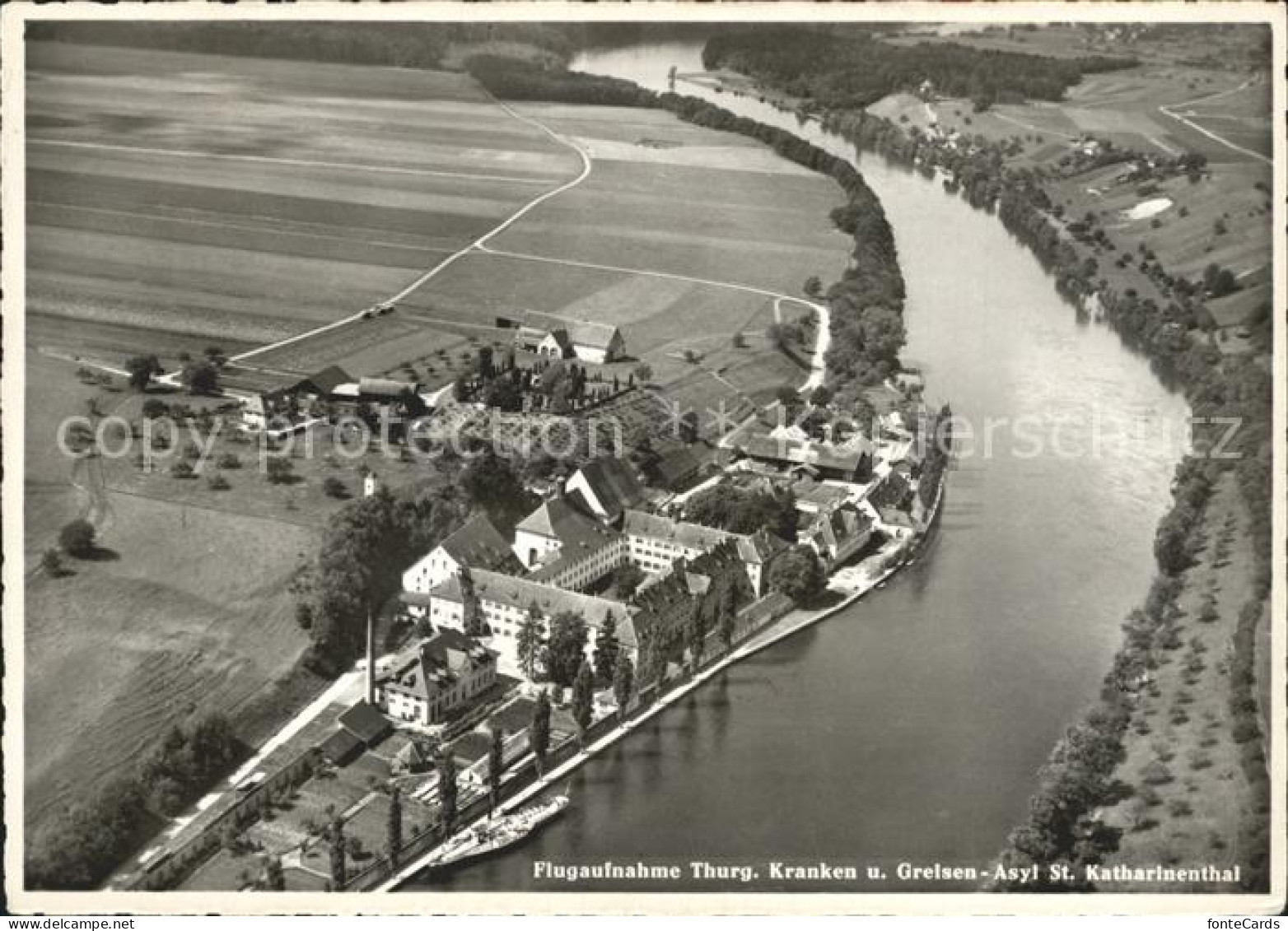 12160723 St Katharinenthal Diessenhofen TG Fliegeraufnahme Kranken Und Greisen  - Autres & Non Classés