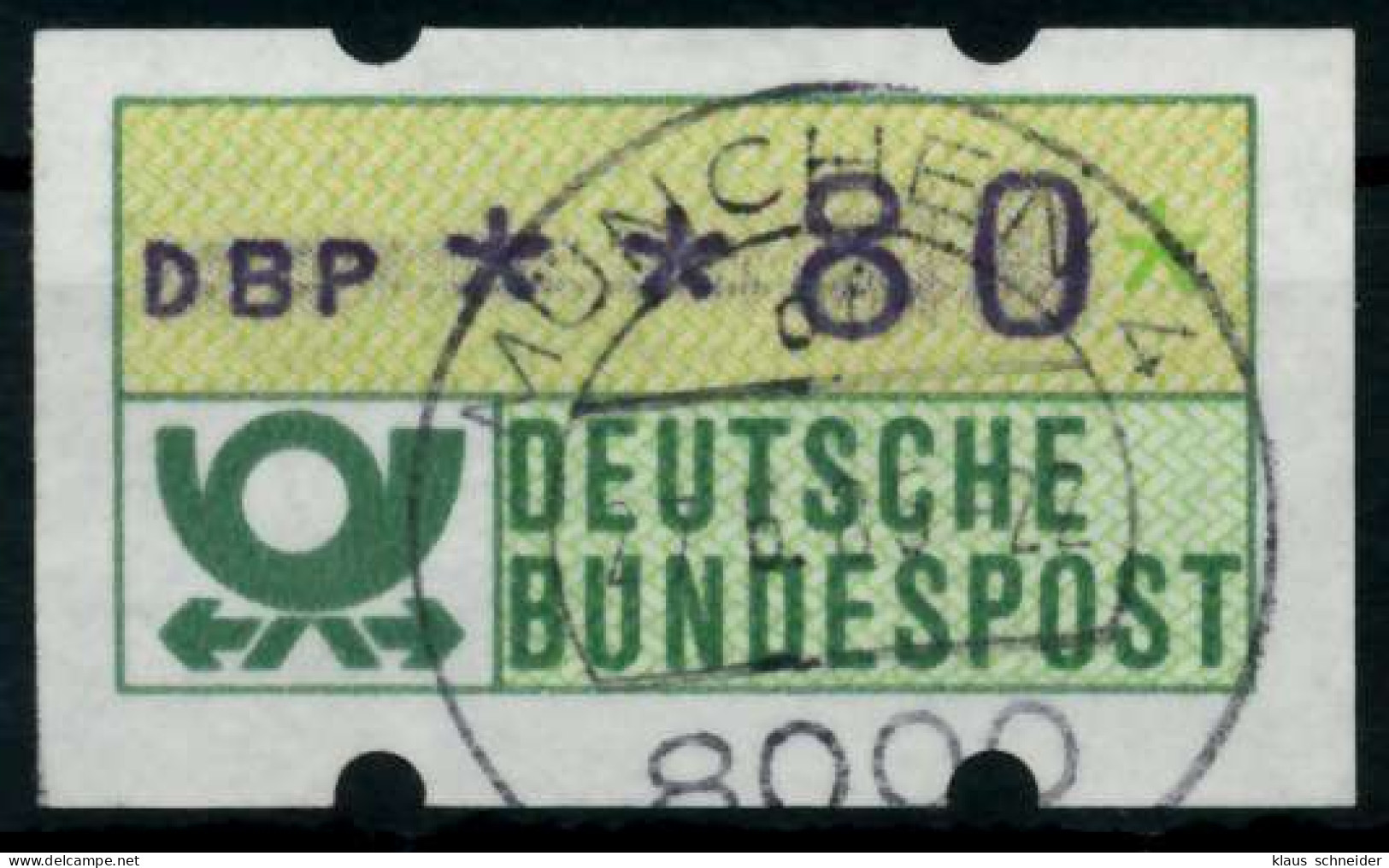 BRD ATM 1981 Nr 1-1-080 Gestempelt X970306 - Timbres De Distributeurs [ATM]