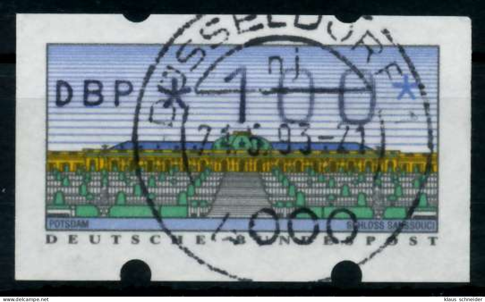 BRD ATM 1993 Nr 2-1.1-0100 Zentrisch Gestempelt X9741F6 - Machine Labels [ATM]