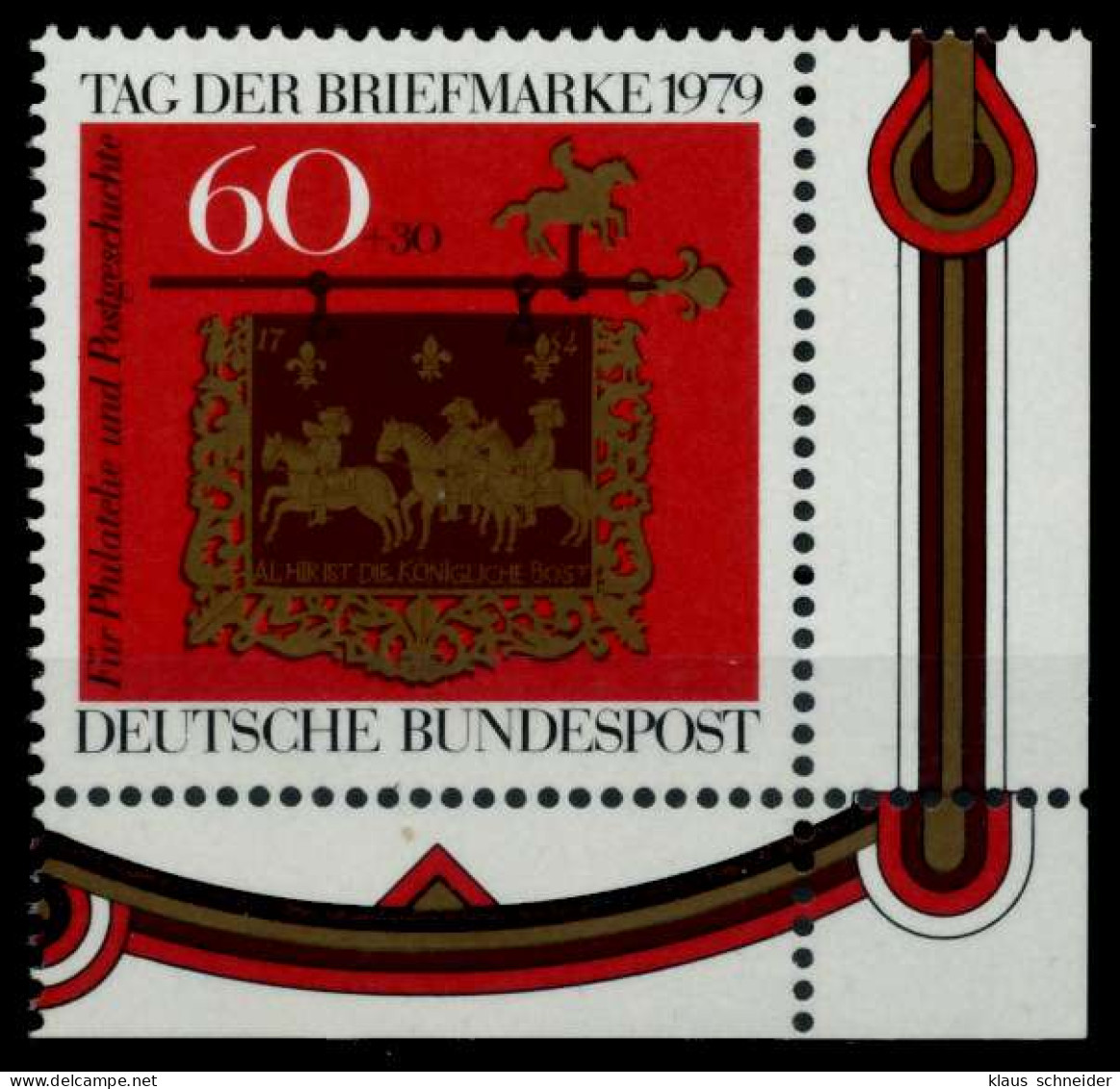 BRD 1979 Nr 1023 Postfrisch ECKE-URE X979D3A - Unused Stamps